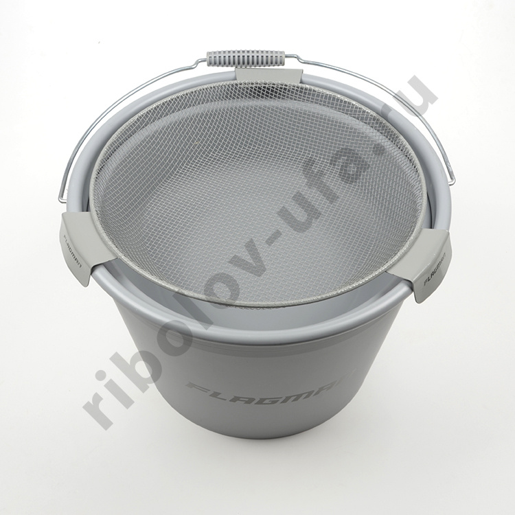 Ведро Flagman для замешивания прикормки c крышкой 25л + таз+сито 