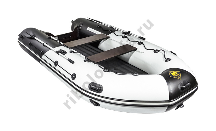 Лодка Ривьера 3600 НДНД гидролыжа комби светло-серый/черный