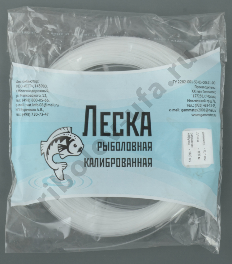 Леска Клинская 0,40мм в мотке 100м