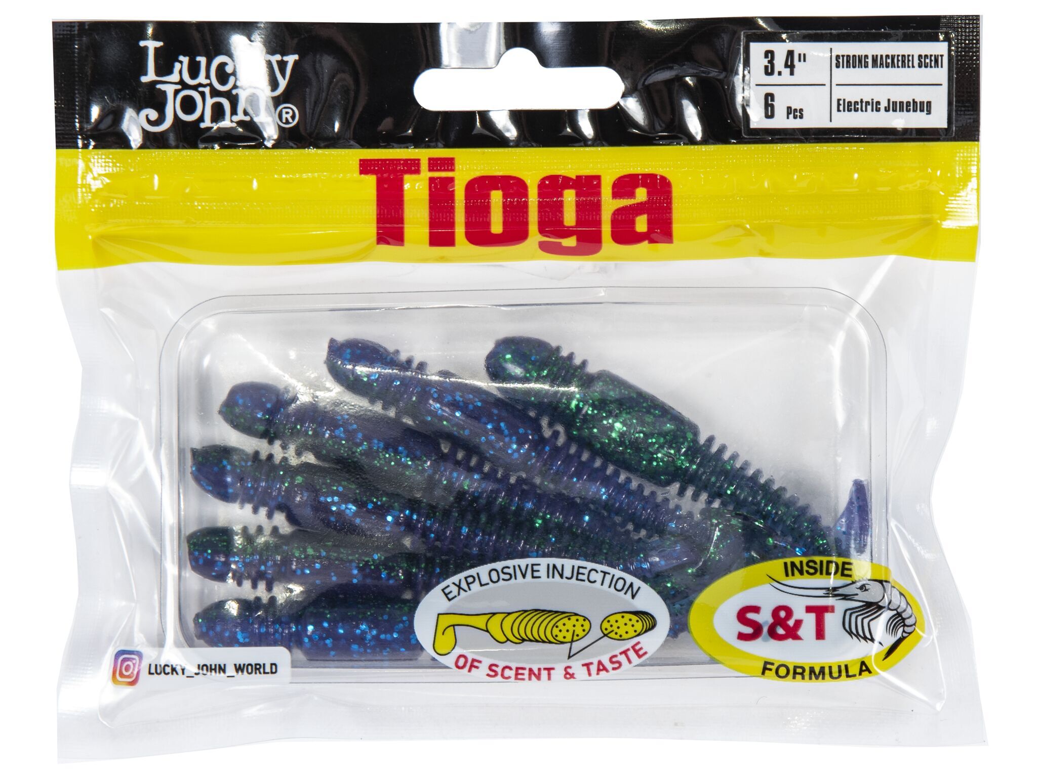 Силиконовая приманка Lucky John Pro Series Tioga 3.4in 8.6см /Z13 (6 шт/уп)