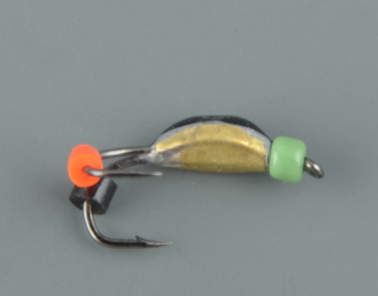 Мормышка вольфрам. Санхар Нимфа-Коза широкая №1 латунь (10шт/уп)