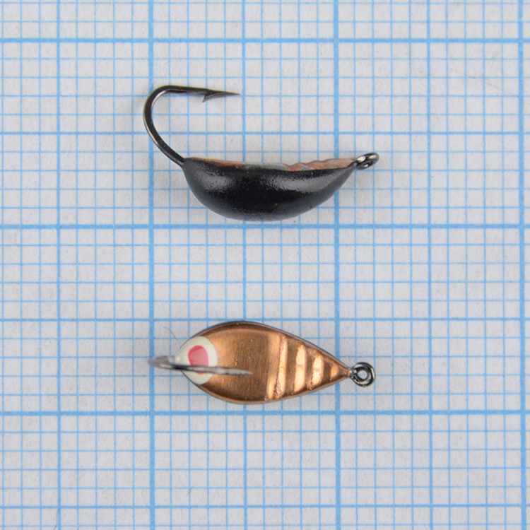 Мормышка свинцовая Санхар Кобра широкая №3 медь (50 шт/уп)