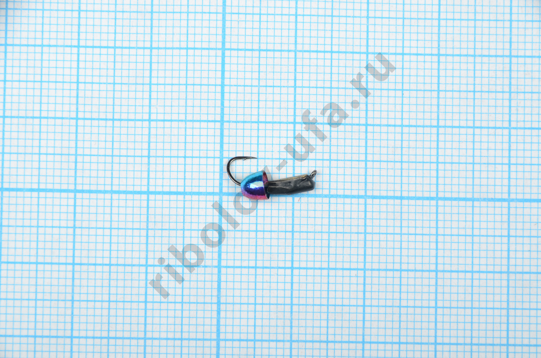 Мормышка Владимирский вольфрам Гвоздик с латунным колокольчиком Rainbow 2мм 0,5г золотая/коронка