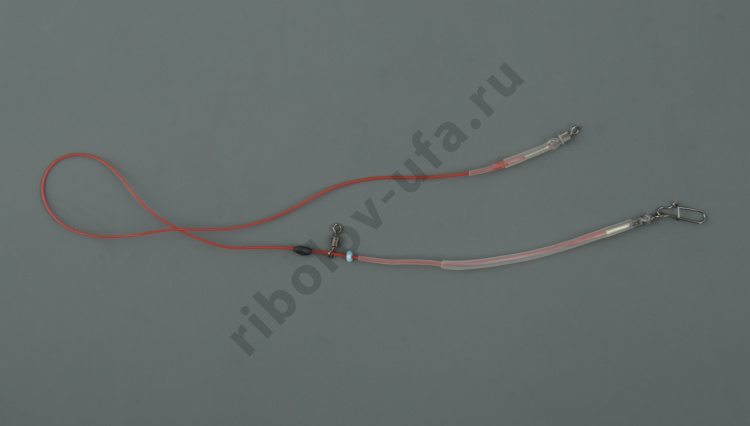 Фидергум для карповых и фидер.снастей ТДР до 120 гр.40см d-0.8мм вертолет цв. прозрачный