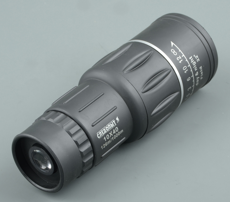 Монокуляр Следопыт 10*40 черный 54*42*150 мм 245 гр в чехле BT-07