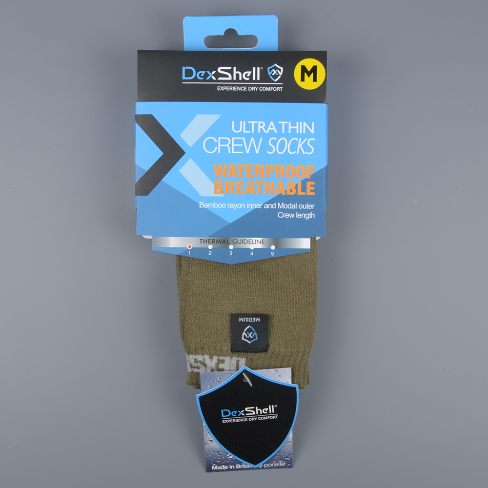 Носки водонепроницаемые Dexshell Ultra Thin Grey DS683OG р.M (39-42)