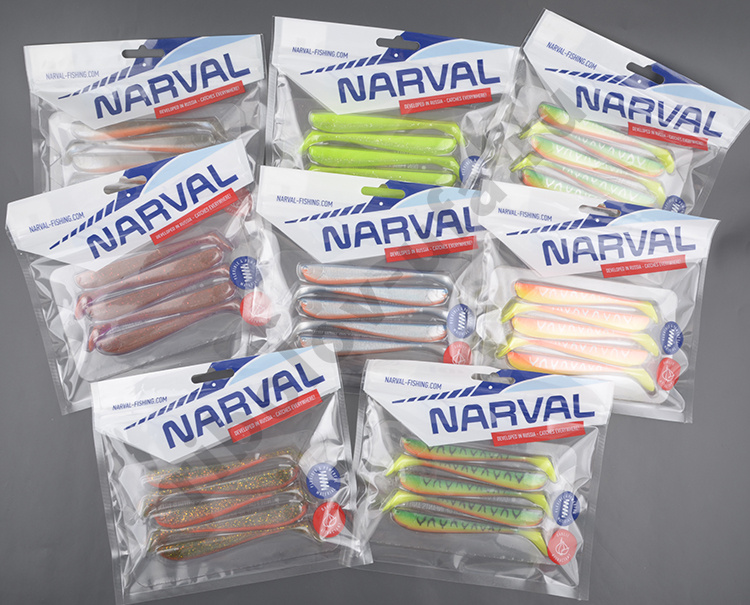 Силиконовая приманка Narval Slim Minnow 11cm #009-Sunset Tiger (5шт/уп)