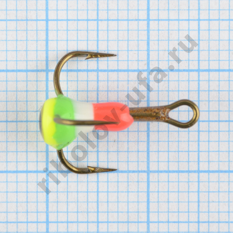 Тройник с 3D каплей Bravo Fishing №10-101P (Mustad) (10шт/уп)