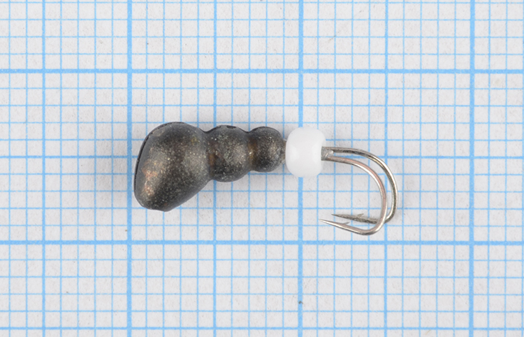 Мормышка вольфрам Bravo Fishing Муравей с отверст. коза 4.0 мм 1,30гр Bn с бисером