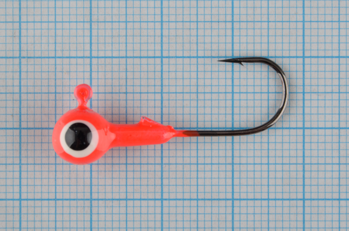 Джиг-головки Мормыш шар 3,5 гр. кр. №1 цв. 01-красный