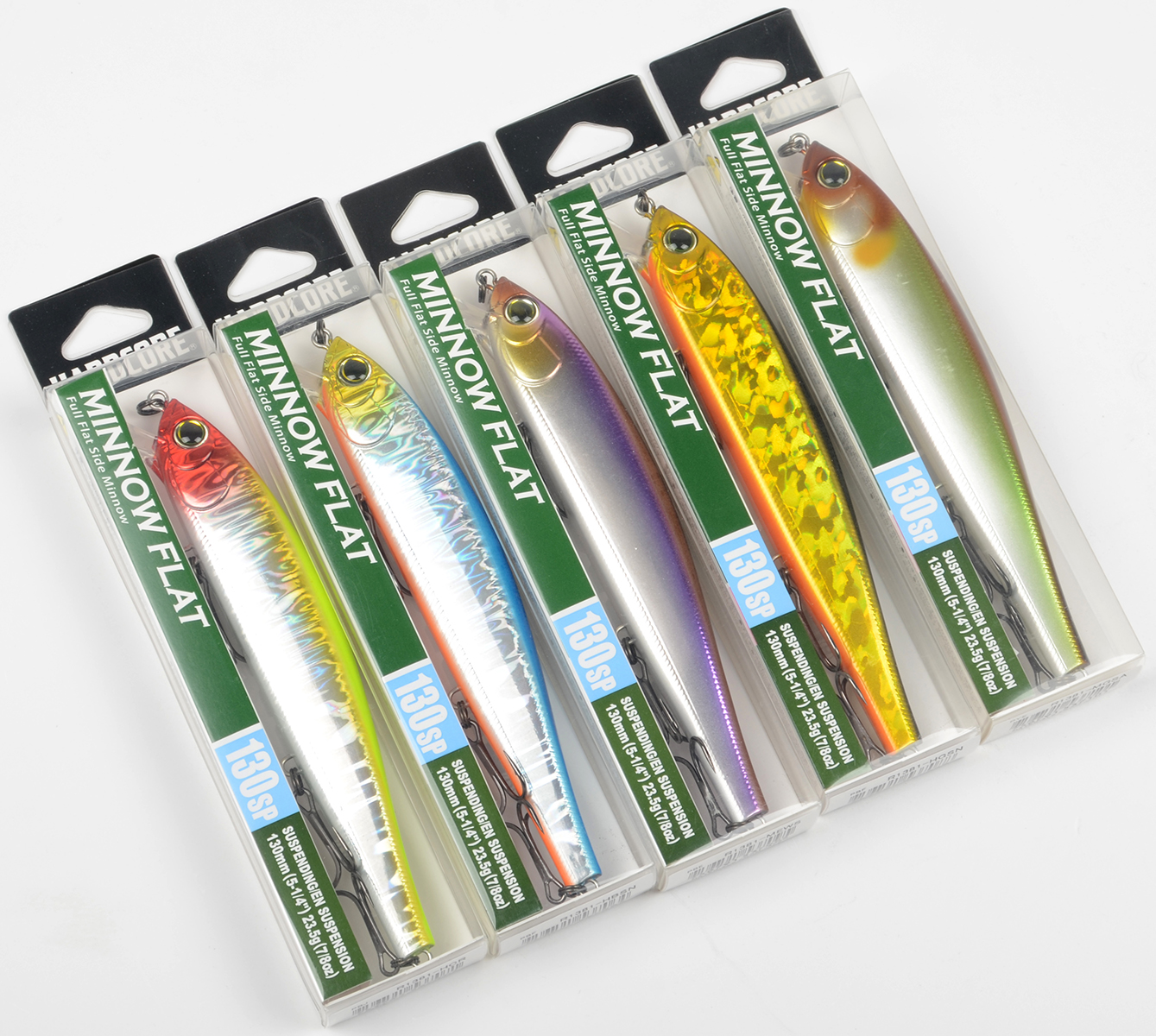 Воблер Yo-Zuri  R1381 Hardcore Minnow Flat 130SP 23.5гр, 0-2м цв. HCR