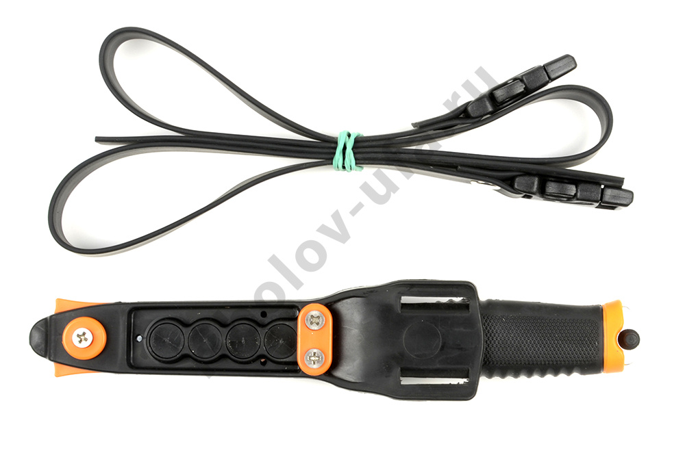 Нож для подводной охоты Pelengas с магнитным креплением Volga серрейтор-плейн