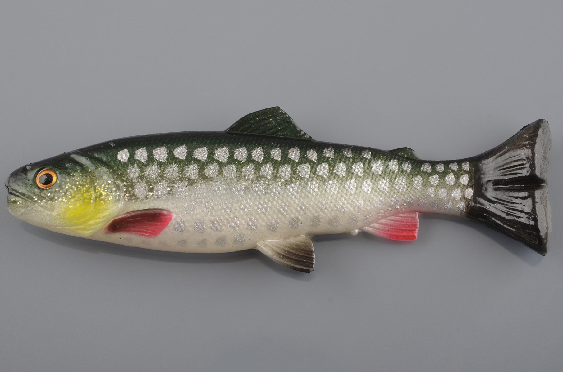Силиконовая приманка Savage Gear 3D Craft Trout Pulsetail 16 53g  # Green Silver 71838