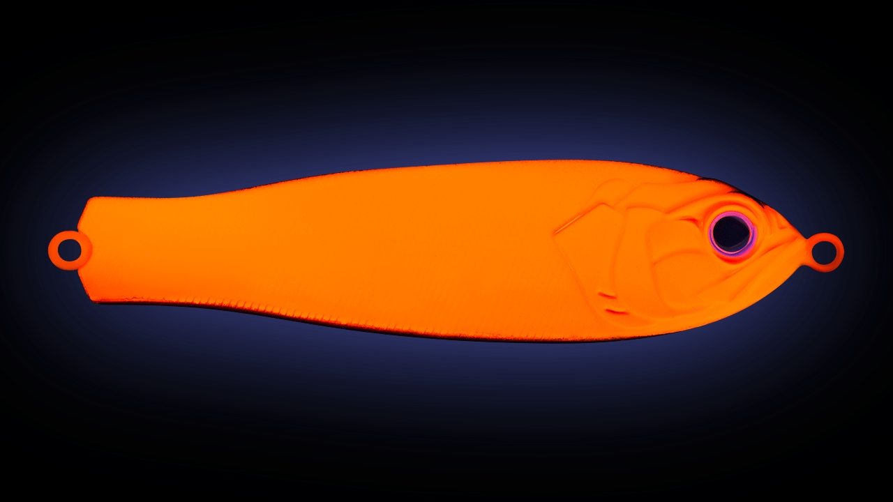 Блесна Strike Pro Salmon Profy 90CD шумовая 22гр, незац. двойник кр.Owner  PST-03CD#A108E-A198