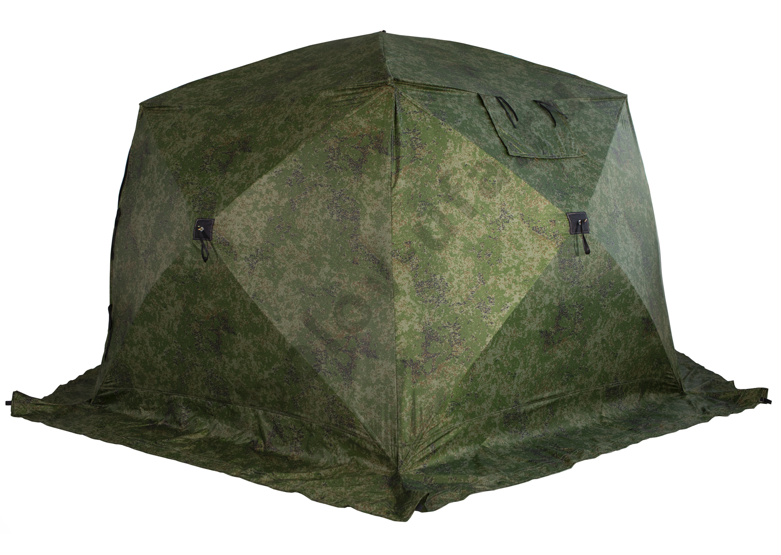 Палатка зимняя Стэк Чум 2 Т трехслойная камуф.пиксель с выводом под трубу (3.8*3.8*2.05)