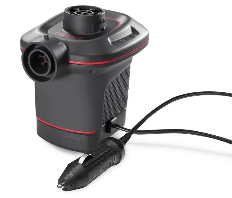 Насос электрический Intex для накачивания от сети 12В, комплект 3 насадки, 650л/мин