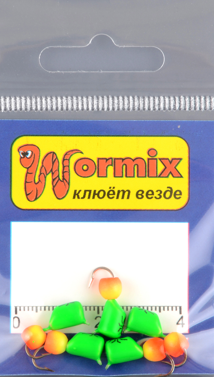 Мормышка Wormix материал WCP 15 Столбик зеленый d.5мм 1,97гр 