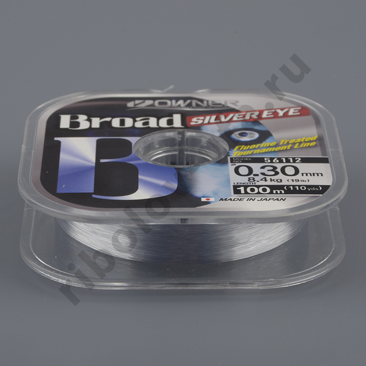 Леска Owner Broad Silver Eye 100м. (BR 0.10)