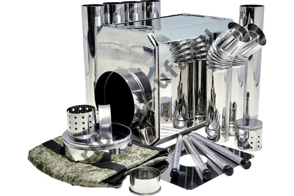 Печь Турист 45л с искрогасителем и экраном