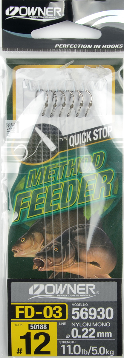 Крючок с поводком Owner 56930 FD-03 Quick Stop  №10 - 0,22мм
