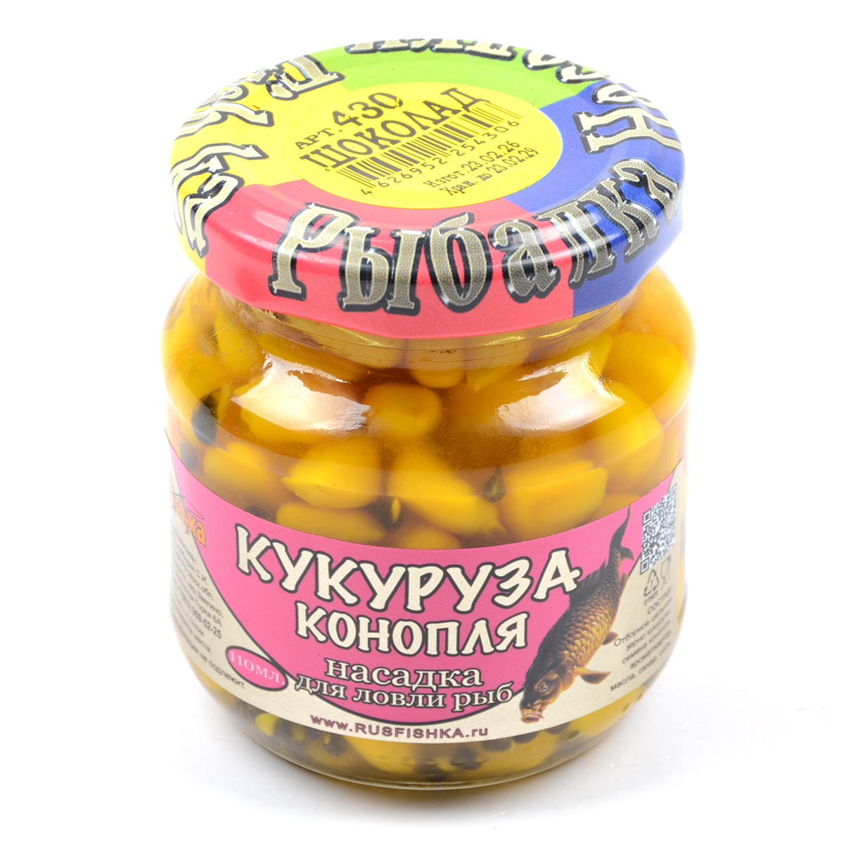Кукуруза-конопля насадочная Fish.ka Шоколад 110мл стекл/б