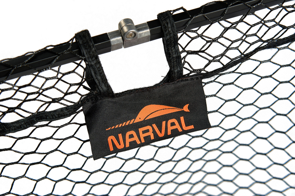Подсачек Narval складной Fishing Landing Net I 80x70x2cm #Black & Orange