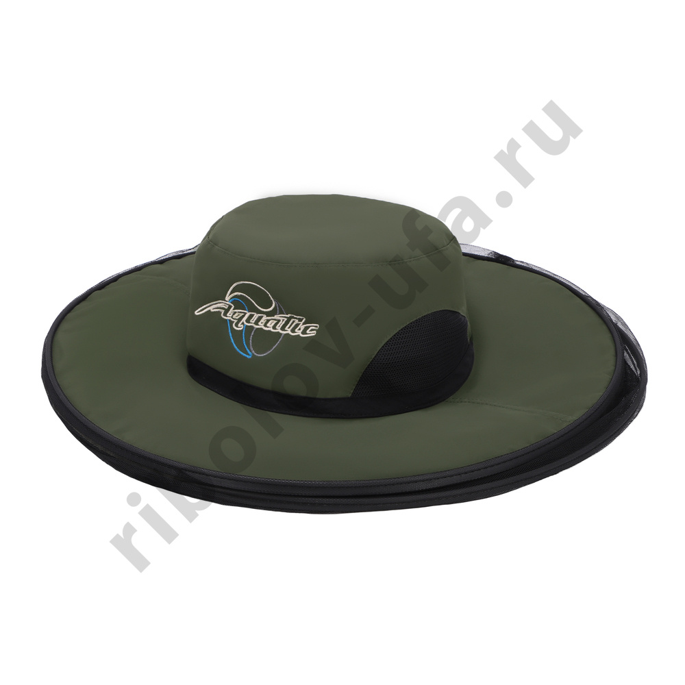 Шляпа Aquatic антимоскитная складная КА-19Х (цвет: хаки; UPF50+)