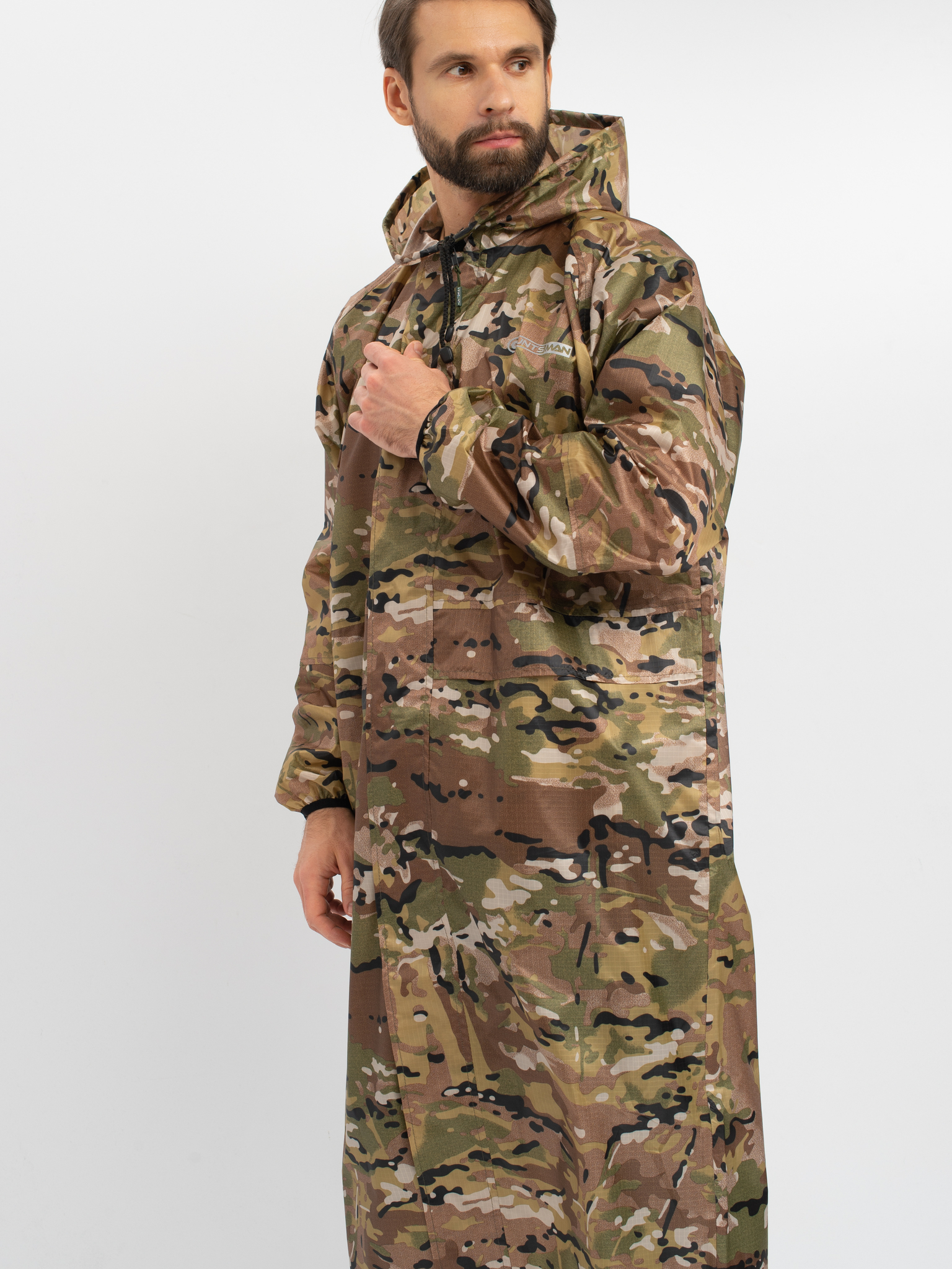 Плащ Huntsman  цв. Мультикам Ткань Таффета 3000мм р.48-50, рост 176