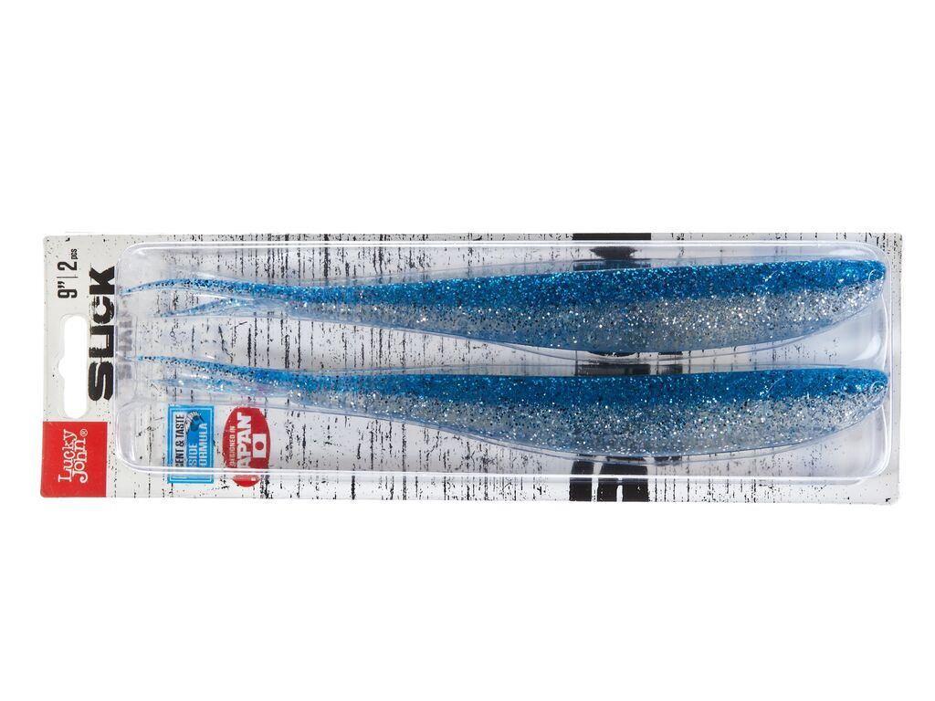 Силиконовая приманка Lucky John 3D Slick Shad-V 9.0in 22,86см /004