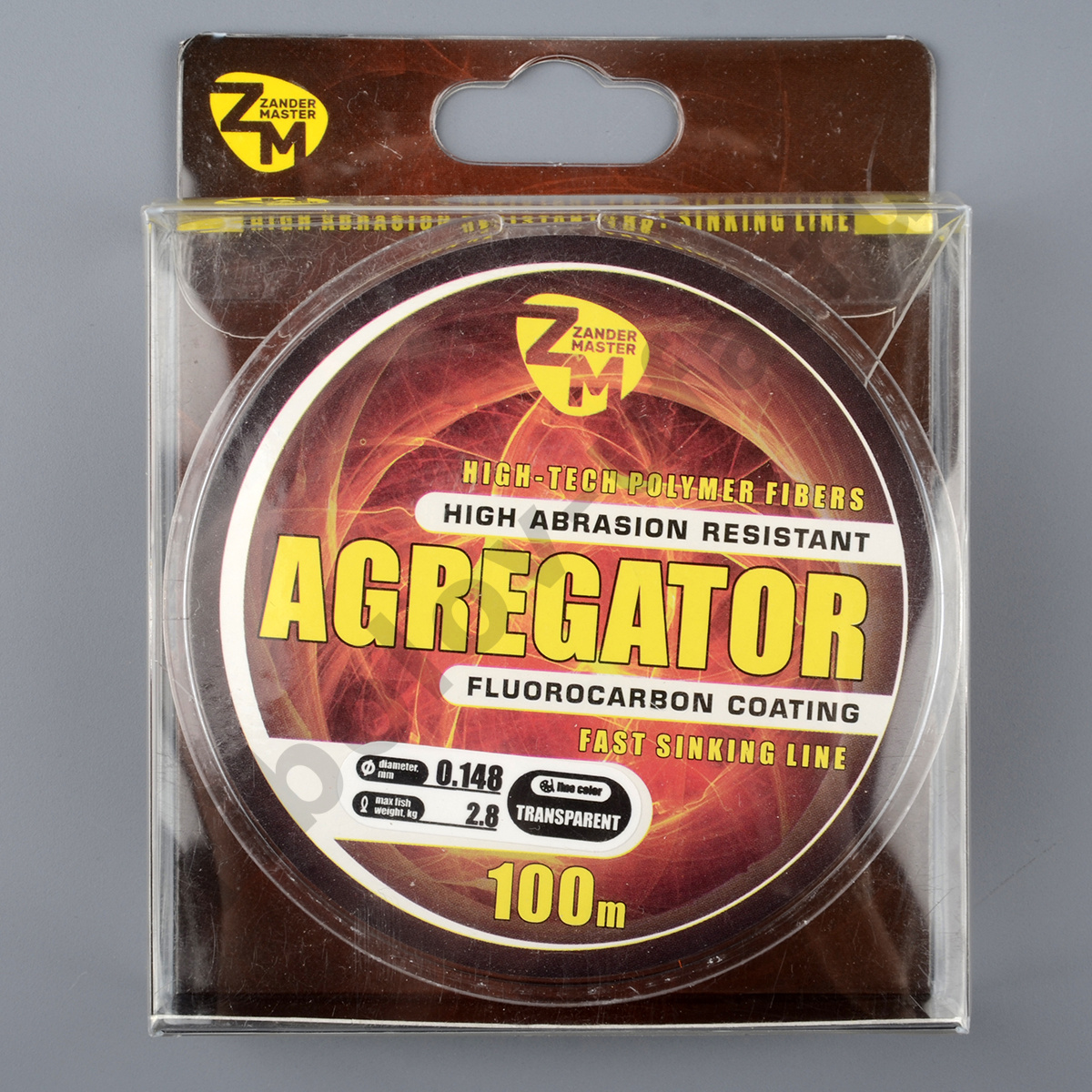 Леска Zander Master Agregator 100м прозрачная 0,128