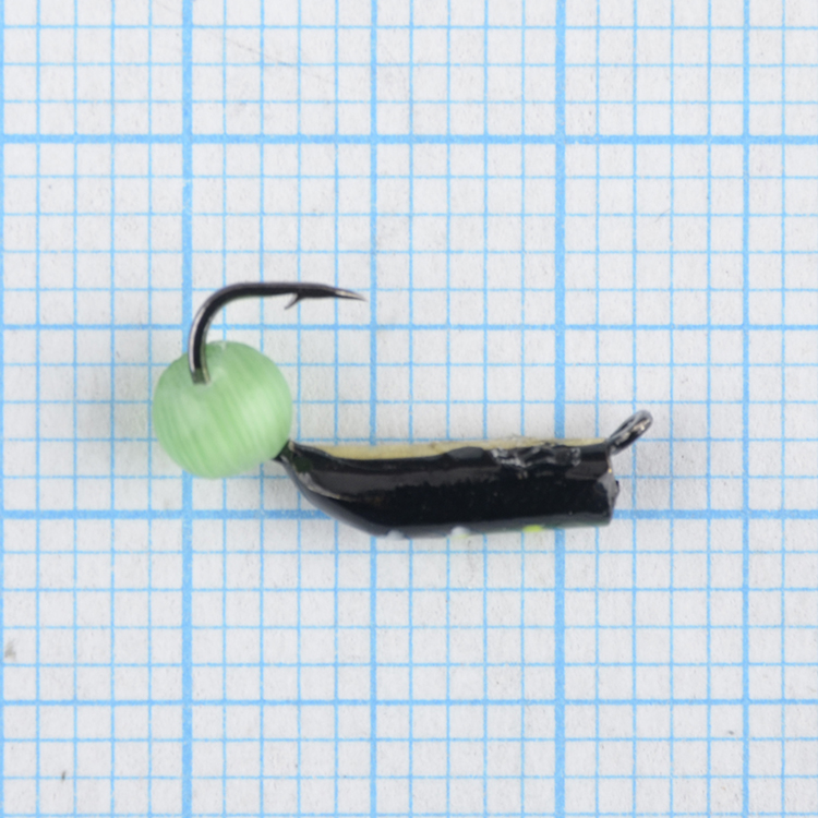 Мормышка вольфрам. Санхар Столбик №4 флуоресцентный шар,2/8.3мм, 0.54гр латунь (10 шт/уп)