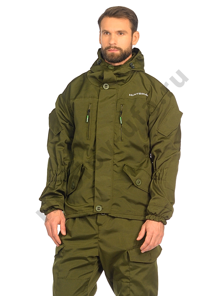 Костюм демисезон. Huntsman Горка-5 цв. Хаки ткань Смесовая Рип-Стоп р. 48-50 рост 170-176 на молнии
