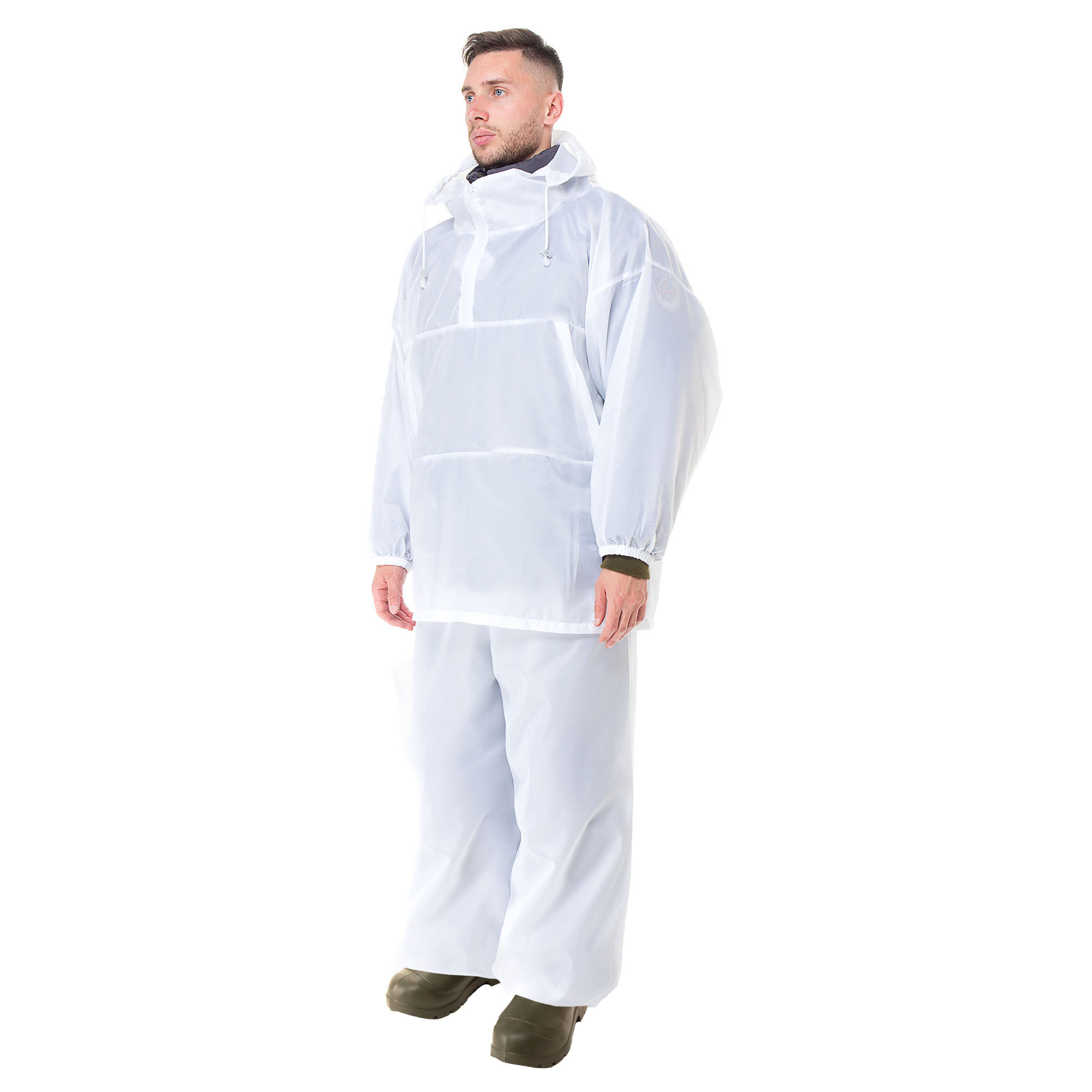 Костюм маскировочный Huntsman Метель цв. Белый ткань Шелк р. 50-56