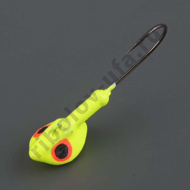 Джиг-головки Мормыш сапог 18 гр. кр. №4/0 цв. 02-желтый