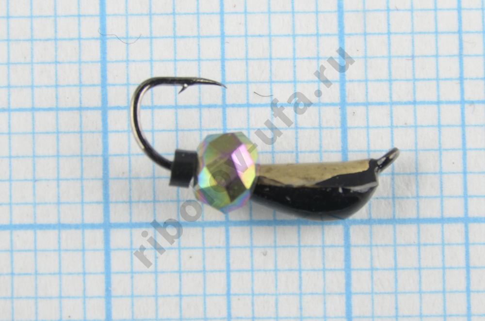 Мормышка вольфрам. Санхар Малек №1 кристалл хамелеон, латунь (10 шт/уп)