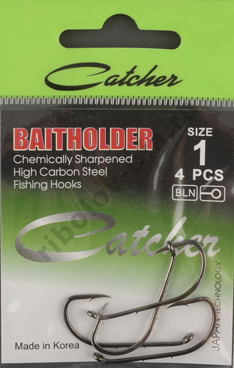 Одинарные крючки Catcher Baitholder № 1