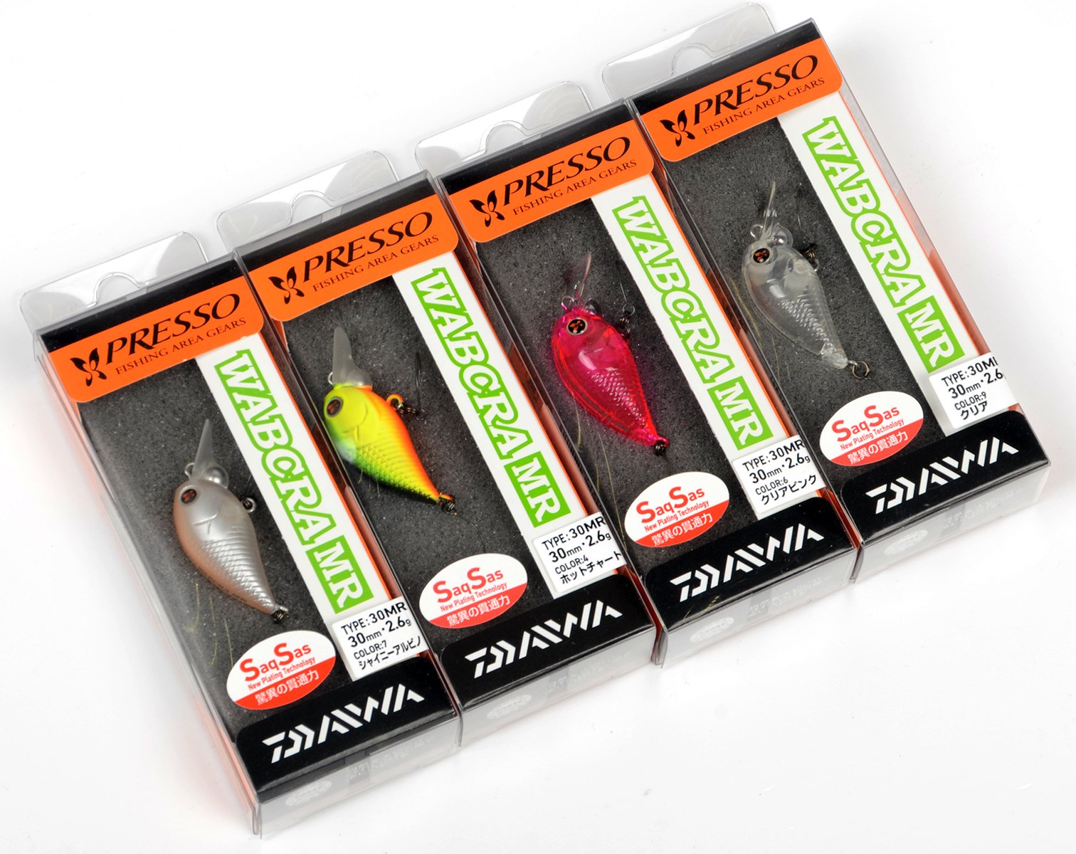 Воблер Daiwa Presso Wabcra 30MR  2.9гр.  3см   1,2м  Clear