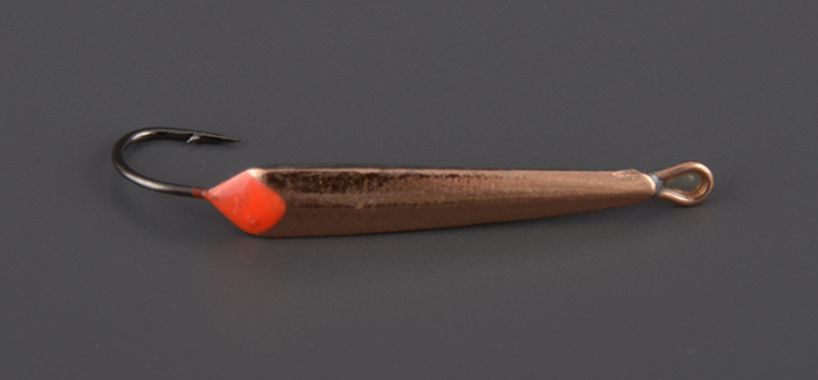 Блесна зимняя Пирс Лонг малый 0,8 гр., медь, с 1-м крючком
