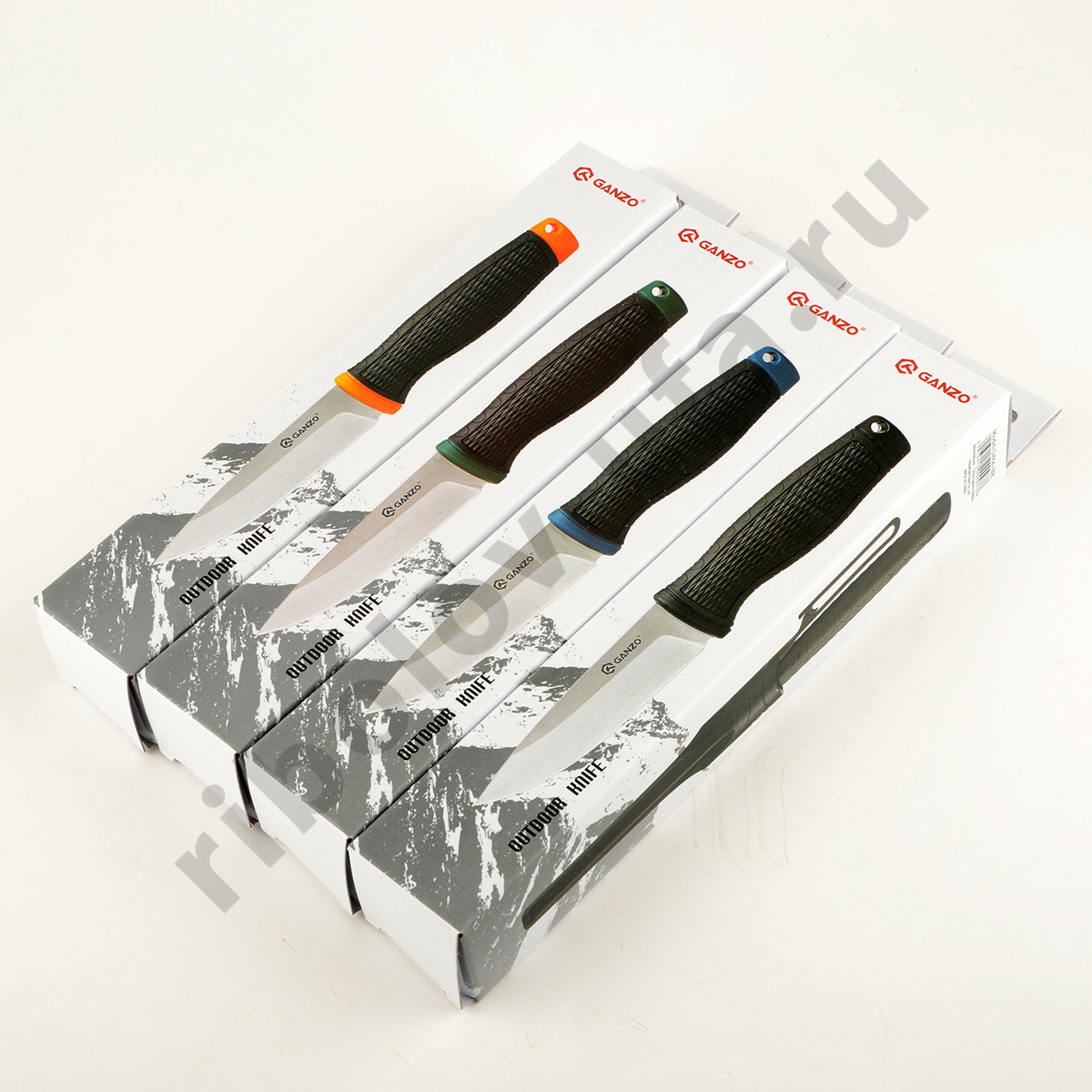 Нож Ganzo G806-BL, черный с синим