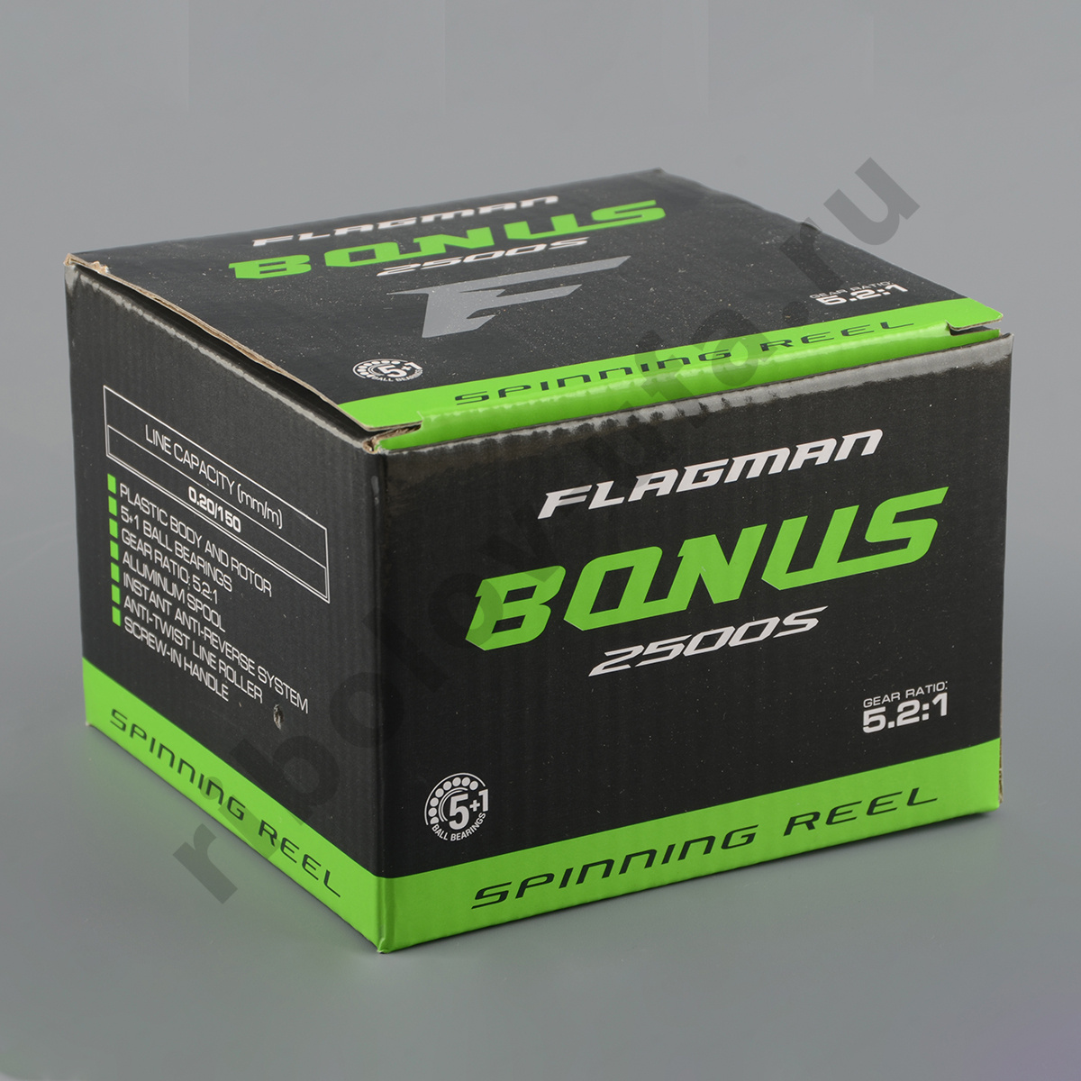 Катушка безынерц. Flagman Bonus 2500S, спиннинговая, 5+1ш.п. ручка вкручивается