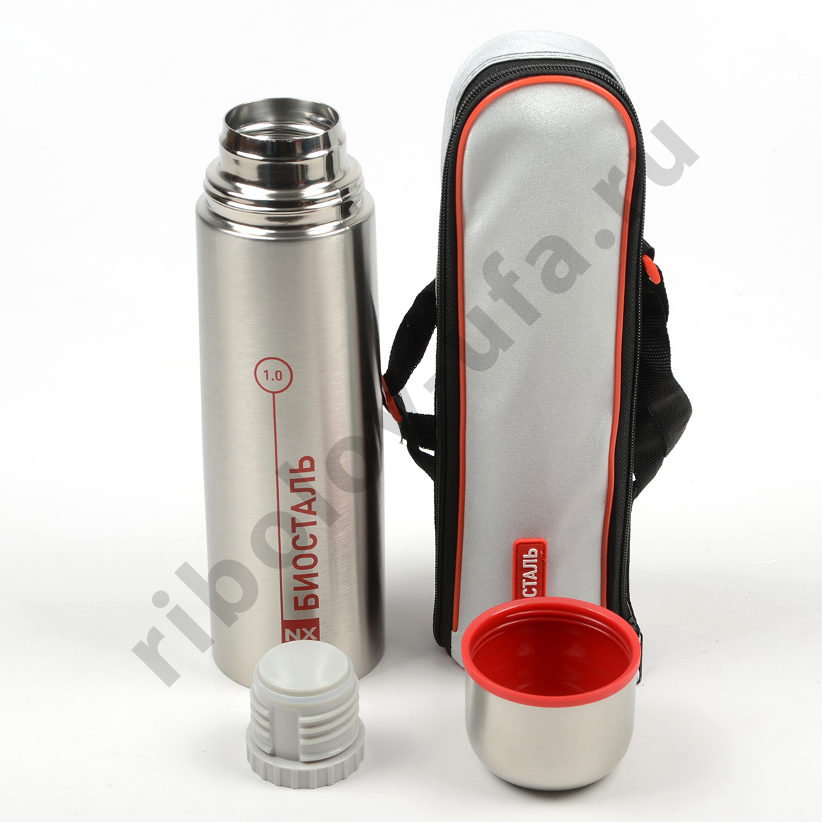 Термос Biostal узк. горло с чехлом 1.0л (NX-1000B)
