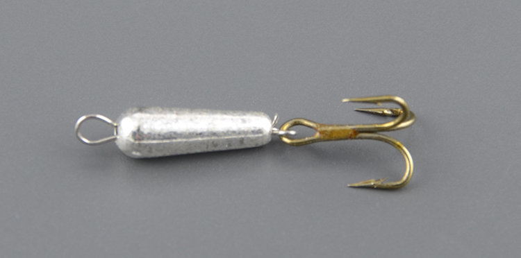 Мормышка вольфрам Bravo Fishing Чертик с подвесным тройником 2,5мм 0,70гр. Sil