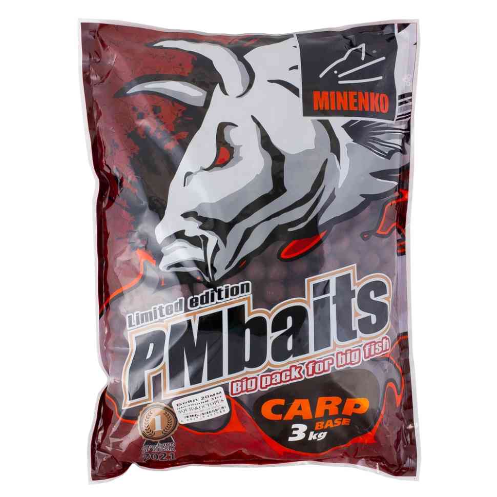 Бойлы Minenko пылящие 20мм 3кг Кальмар и Осьминог 