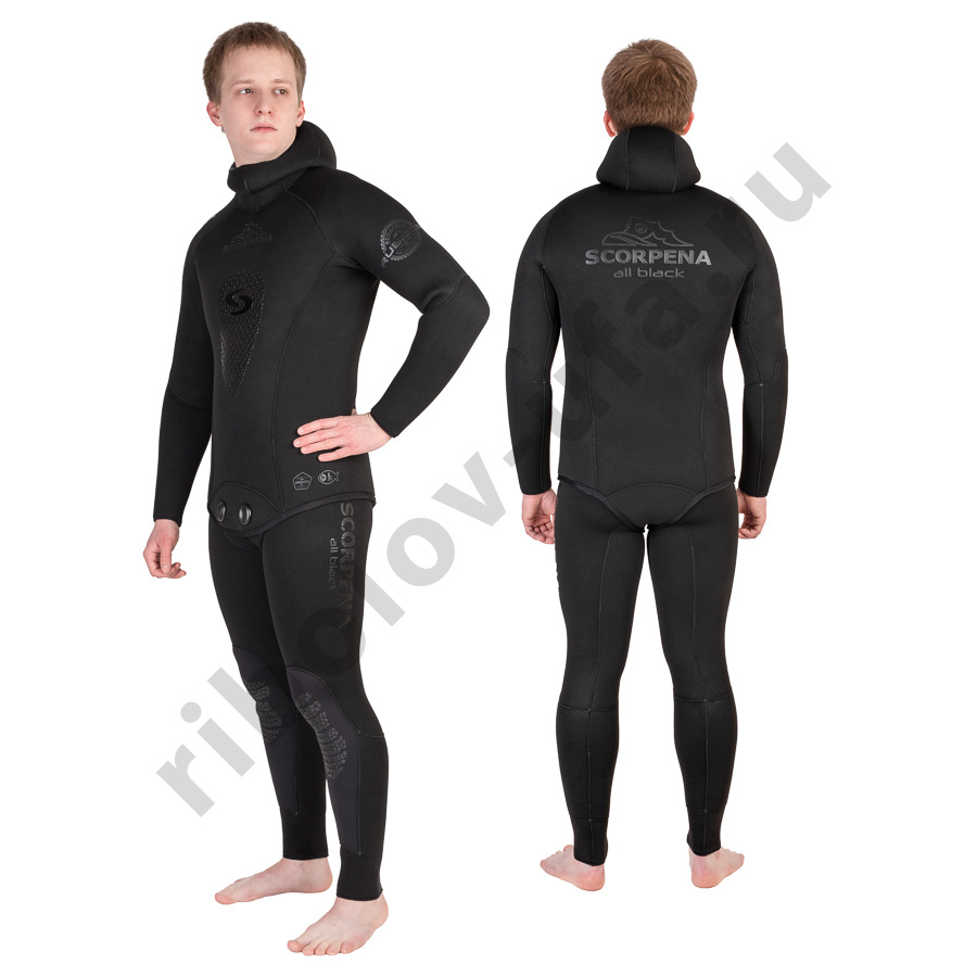 Гидрокостюм Scorpena 5мм All Black р. L (25)