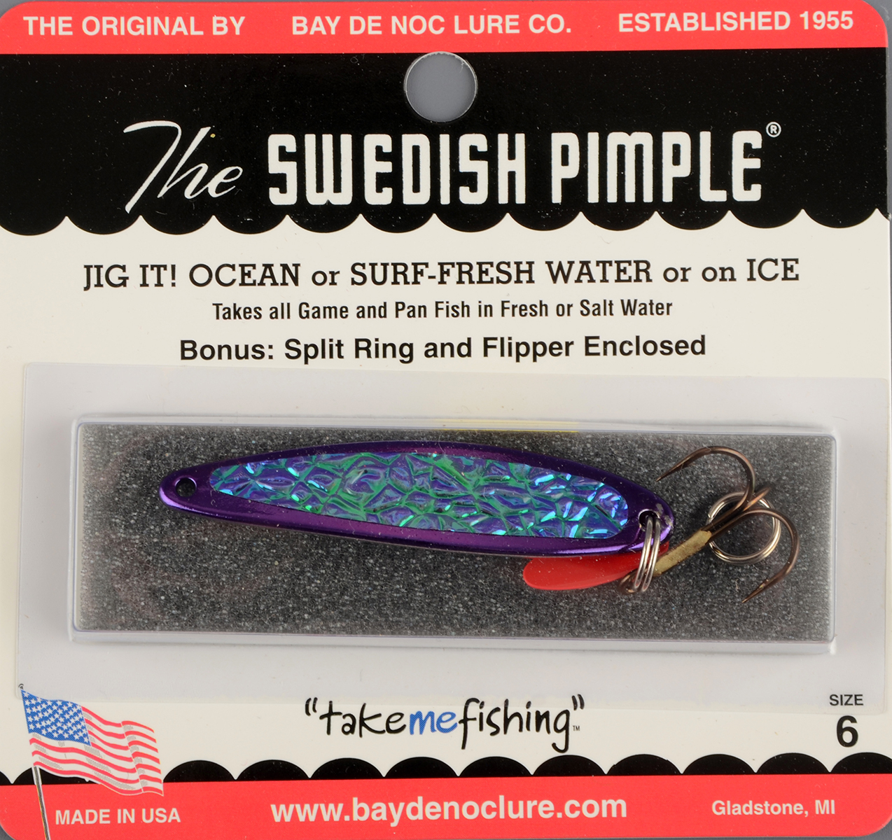 Блесна Swedish Pimple Ice №6 Purple Ice