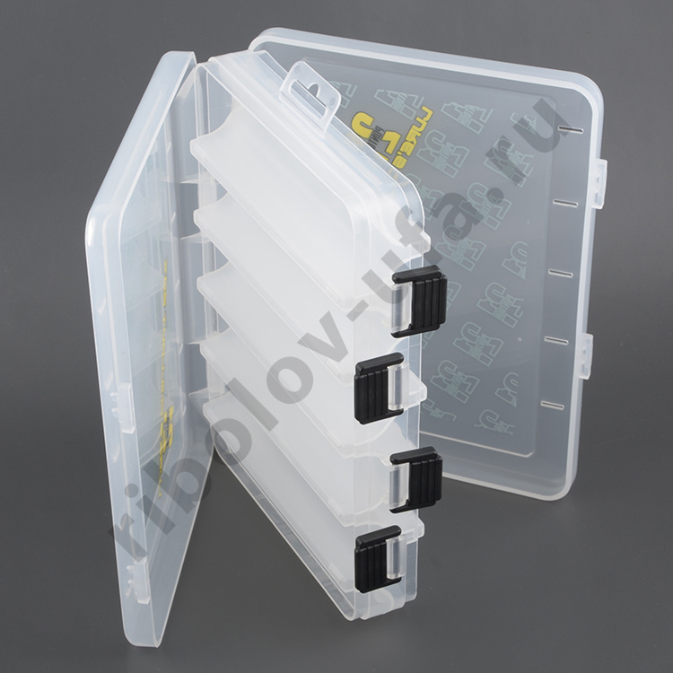 Коробочка Pontoon 21 LCB двусторонняя (206х170х42мм) прозрачная/верх прозр.