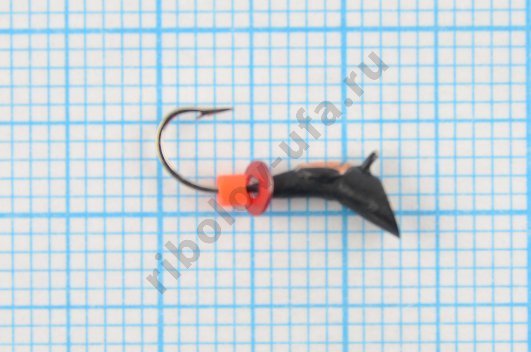 Мормышка Wormix точеная вольфрамовая Перевертыш d=2.5 со спилом с медной коронкой арт. 4303