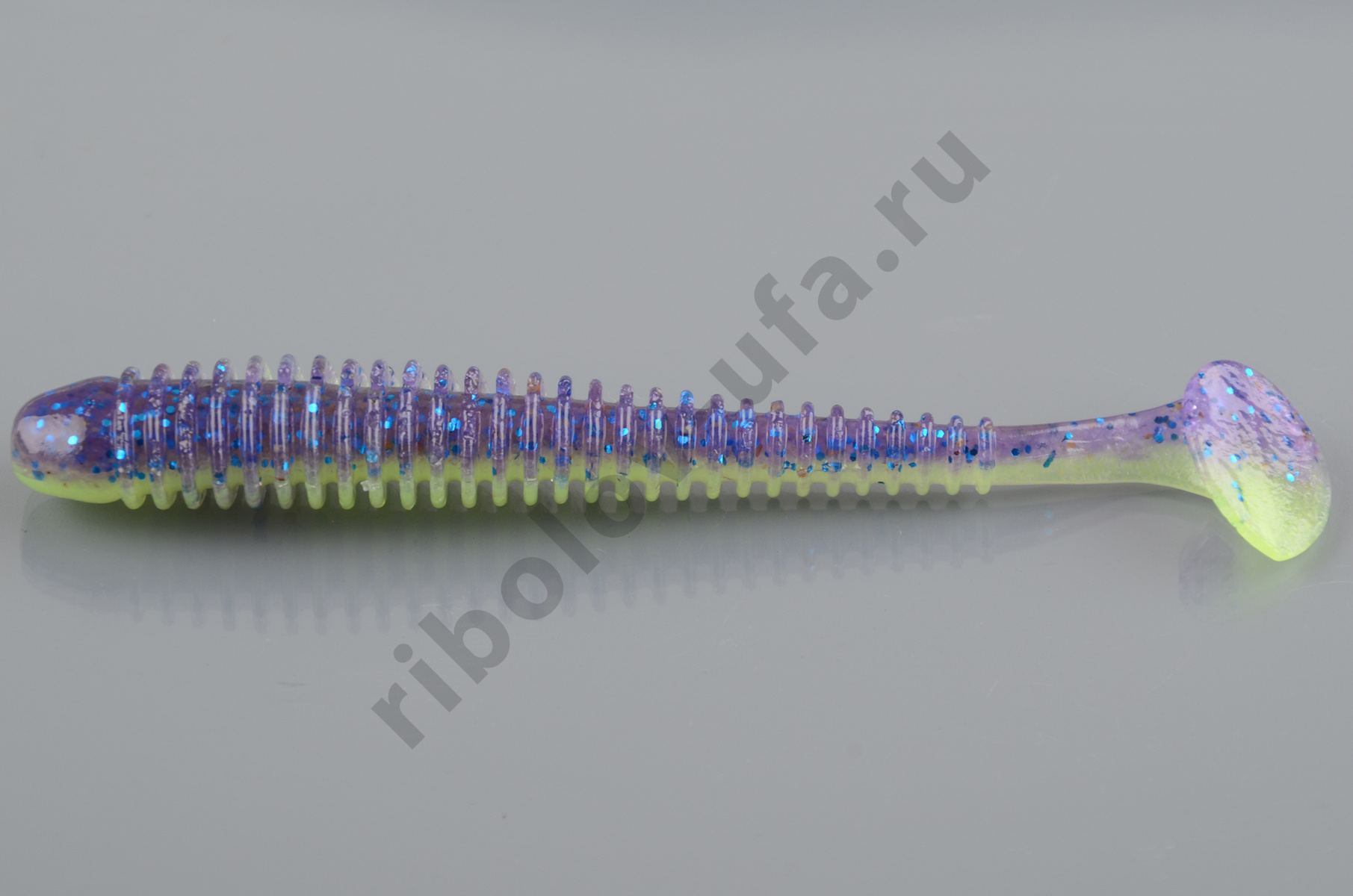 Силиконовая приманка Keitech Swing Impact 4.0 inch 10см 4.6гр (8шт/уп) # PAL 06 Violet Lime Belly