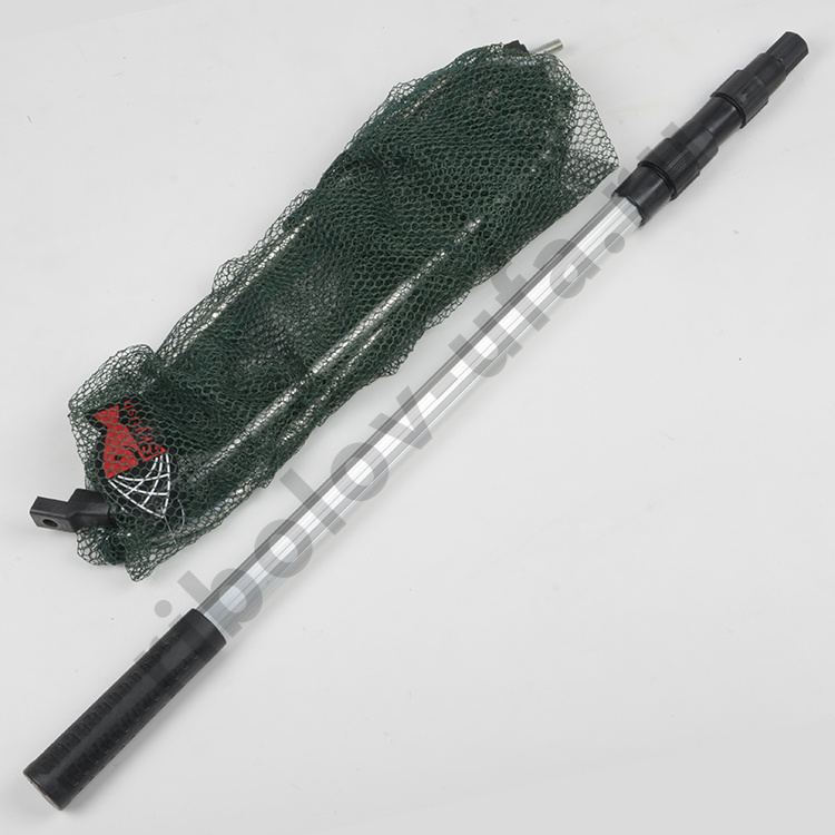 Подсачек No name разб. складная голова, ручка телескоп треугольный ткань д.40, дл.140см 