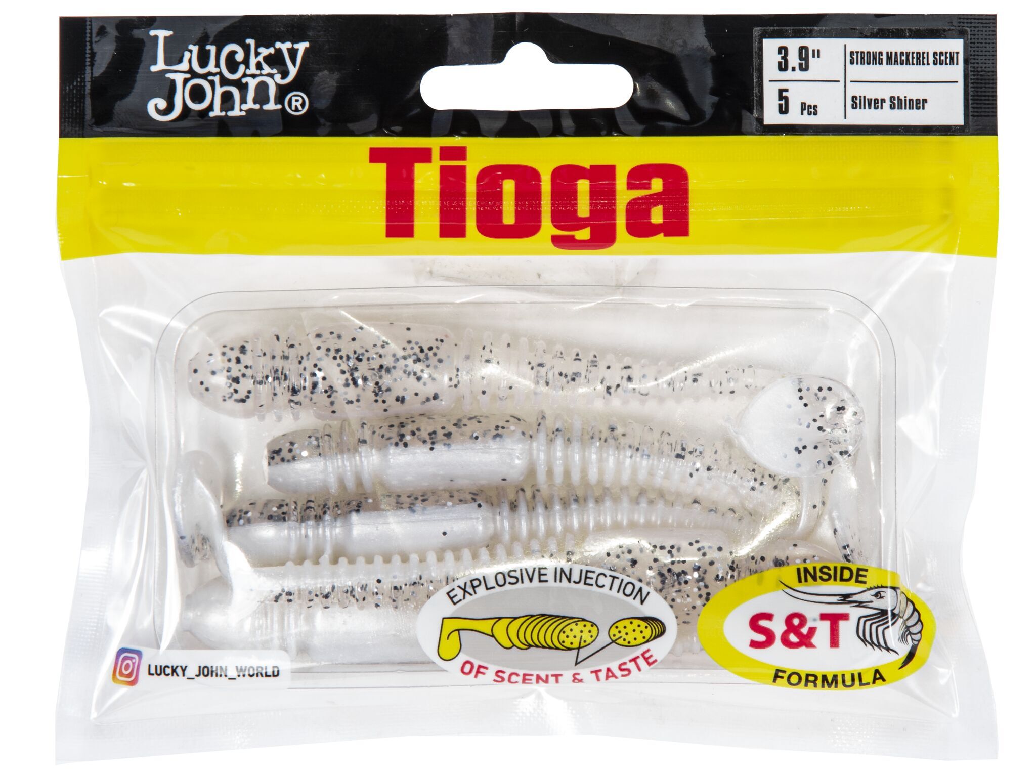 Силиконовая приманка Lucky John Pro Series Tioga 3.9in 9.9см /Z02 (5 шт/уп)